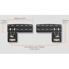 Τηλεόραση 43-85 "VESA 1200X800 για την Samsung Neo Zled Ultra Slim 60kg έκθεση