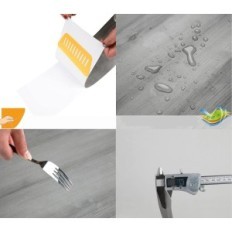 Self-adhesive vinyl panels 40 pcs. NufLR 15x90cm Waterproof gray PVC