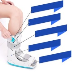 Medical orthopedic boots inflatable on fracture size L