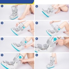 Medizinische orthopädische Stiefel aufblasbar auf Frakturgröße l