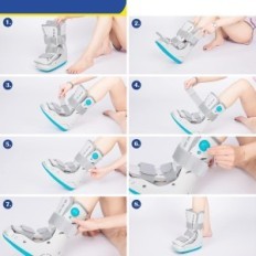 Medical orthopedic boots inflatable on fracture size L