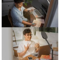 Lampe de bureau Litones F-630 15W Réglage de la luminosité 3 Modes de lumière Noir