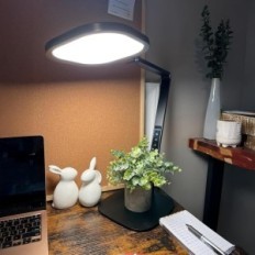 Skrivebordslampe Litones F-630 15W Lysstyrkejustering 3 Lysmodus Svart