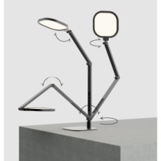 Bureaulamp Litones F-630 15W Helderheid Afstelling 3 Lichtmodi Zwart