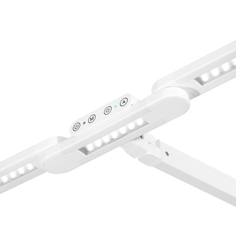 Lampe de traitement de table Glow L04 blanche — gros plan commandes