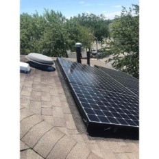 Incomplete solar panel cover My Squirrel Guard 8 "Roll 30m