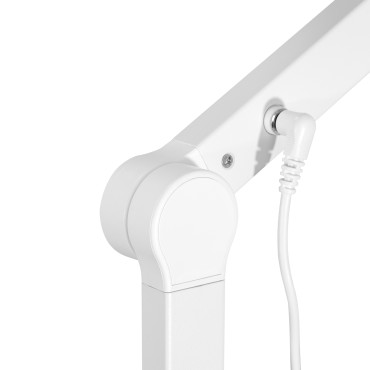 Lampe de traitement de table Glow L04 blanche — gros plan câble