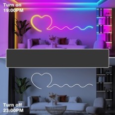 LED NEON 45M LEATIALPAI RGB IP65 Control élastique en plein air