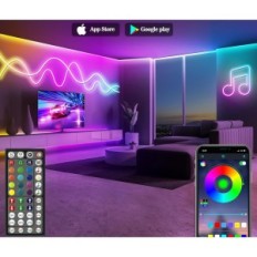 LED NEON 45M LEATIALPAI RGB IP65 Control élastique en plein air