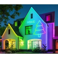 LED NEON 45M Letisppai RGB IP65 Elastični nadzor na prostem