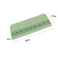 Tappeti su scale 7 pezzi. Antiscivolo verde fukuen 55x21cm