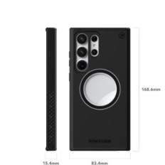 Galaxy S23 Ultra Eagle 3 Rokorm Magnetic Resistente al nero