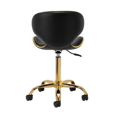 Gabbiano kosmetikskammel Q-4599G sort — bagfra