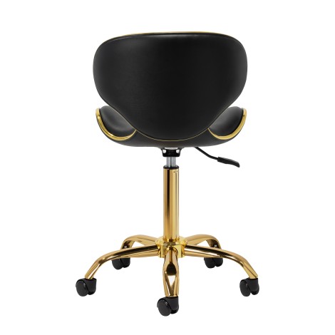 Gabbiano Kosmetikhocker Q-4599G schwarz — Rückansicht