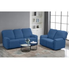 2-sengs sædebetræk til sof Tianshu TS0051-11UK Denim Blue