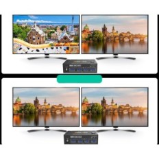 KVM Switch 2 PC 2 HDMI monitori 4K @ 60Hz 2K @ 120Hz iz Edid i USB 3.0