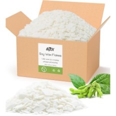 SOY WAX 3.750KG til naturlige biologiske stearinlys uden tilsætningsstoffer Boyujjk