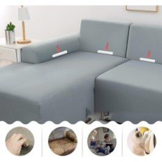 Cover for the corner sofa L Shape Jaotto 2-piece gray exhibition