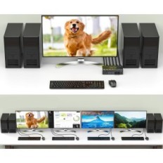 Schakelaar KVM HDMI 8K / 60HZ 4K / 144HZ AOOCOO KVM8401BA 4XUSB 3.0