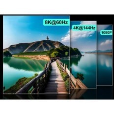 Switch KVM AOOCOO KVM8202DH 2XPC 2xmonitor HDMI + DP 8K / 60HZ 4K / 144Hz