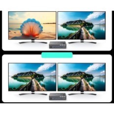 Lüliti KVM AOOCOO KVM8202DH 2XPC 2xMonitor HDMI + DP 8K / 60HZ 4K / 144Hz