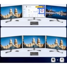 KVM 3 PC Switch 3 AOOCOO KVM303DH Οθόνη DP + HDMI 8K60Hz USB 3.0 (χωρίς την αρχική συσκευασία)