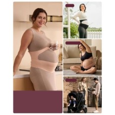 Franja de embarazo ergonómica usada Ergonest YB001 Atrás y soporte abdominal M