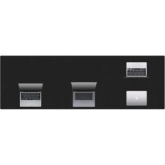 XXL Cacoy 1800x600mm Klädbricka Läder Vattentät svart