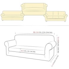 Sofa for 4-person Sofa + Elastic Cover Tianshu