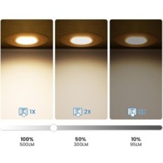 LED mennyezeti pont fényszórók 6W IP44 3000K készlet 12 darab kloksh С008