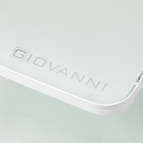 Table Giovanni H6701 blanche — gros plan surface
