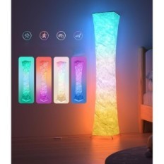 RGB AMDELNE SLT-HW-FG LED Seisova lamppu Moderni kaukosäätimellä ja himmennettävällä sovelluksella