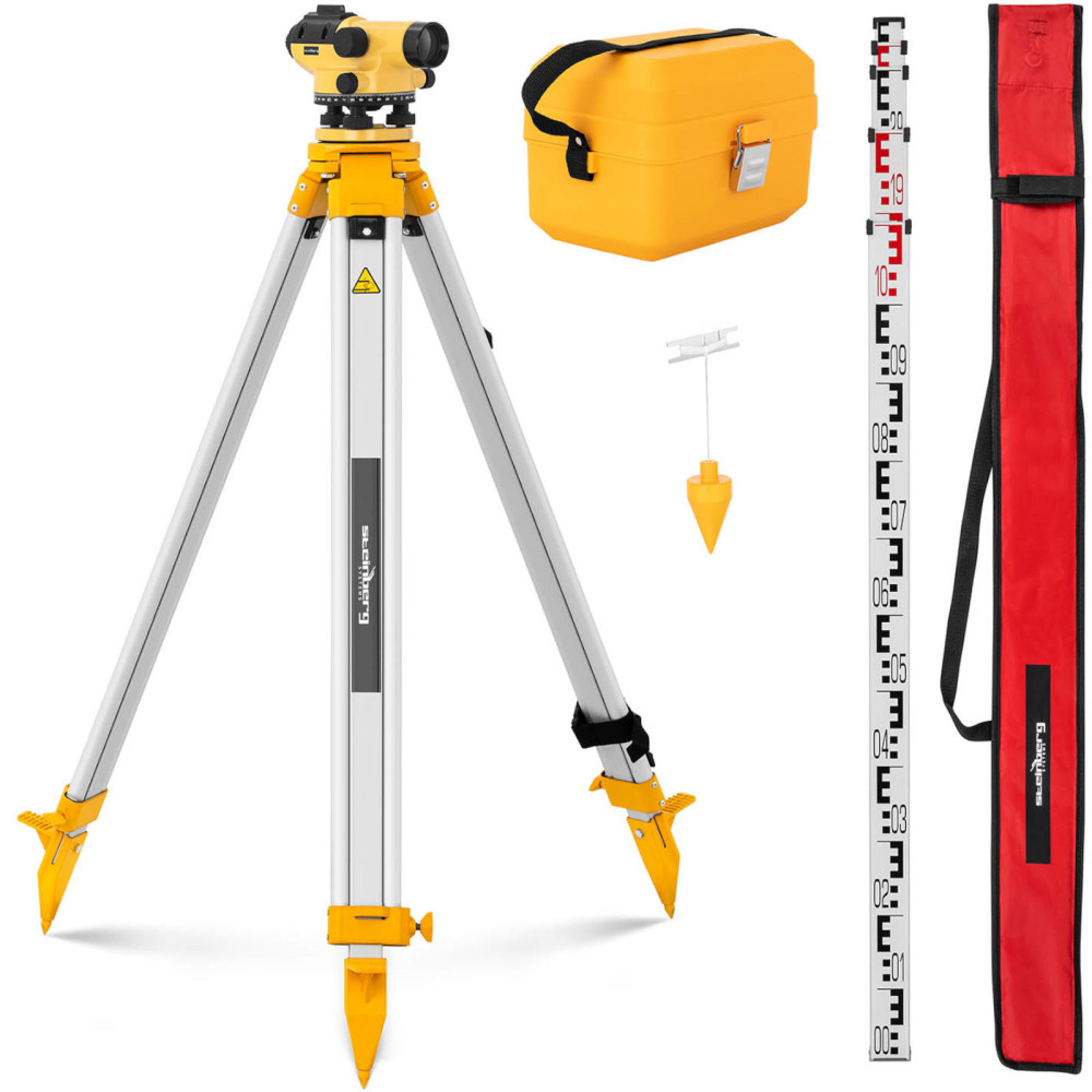 Optinis lygintuvas savarankiškai išlyginti su trikojiu ir pleistru - padidinimas 32x Wed. 38 mm