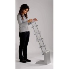 Opvouwbare stand op Flyer A4 Display Sales 5xa4 Expoblem voor brochures