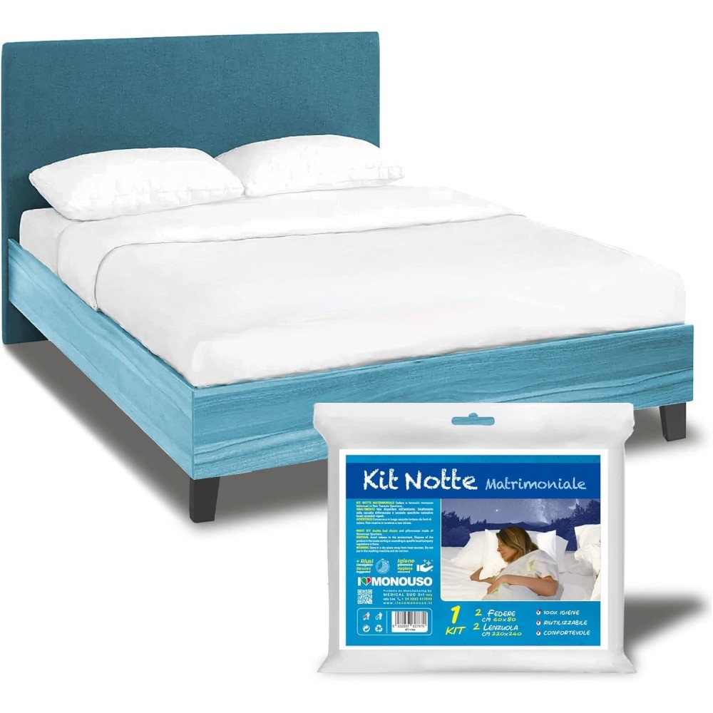 One-time bedding 15 sets of medicalsud 2 sheets and 2 pillowcases in each