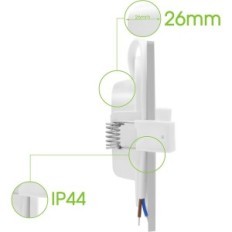 Phare de tête LED lumineux 6W IP44 plat plat 230V 400LM 9pcs