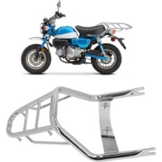 Gebraucht Affe 125 Motorradtrunk 2018-2022 Keenso Chromed Steel Silber