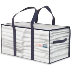 Transparante zakken Grote kleding Beddengoed Wrappybag Duurzame 10 Stks