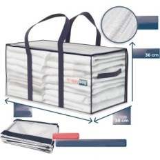 Transparante zakken Grote kleding Beddengoed Wrappybag Duurzame 10 Stks