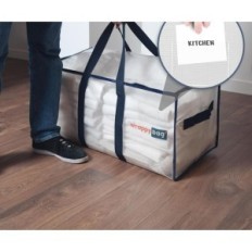 Transparante zakken Grote kleding Beddengoed Wrappybag Duurzame 10 Stks