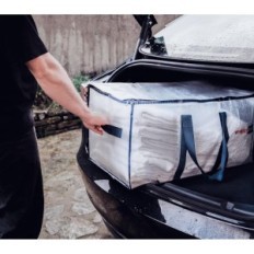 Transparenta väskor Stora kläder Sängkläder WrappyBag Durable 10pcs