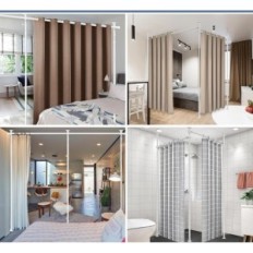 Used room compartment curtain 20x317cm