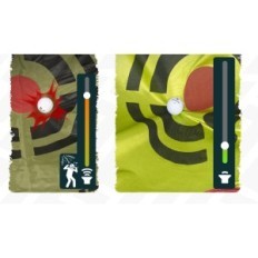 Saplize Golf de golf résistant au tapis Tri-Turf pour la formation dans le jardin