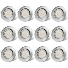 Ufuldstændige / Brugte Rotary LED-forlygter 6W IP44 til badeværelse 3-trins Heat White 3000K