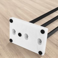 Towel stand 3 levels KES BTH217S3-BK with marble base stainless steel black