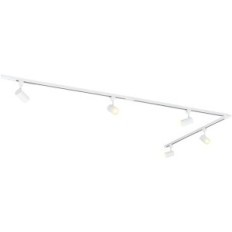 Système ferroviaire QAZQA 102489 Éclairage ferroviaire 5 Spot LED GU10 en aluminium blanc