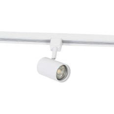 Železničný systém KazqA 102489 Rail Lighting 5 Spot LED GU10 Biely hliník
