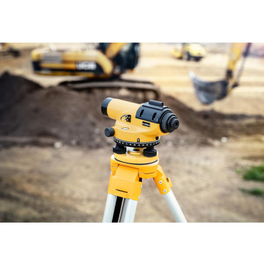 Auto-nivelamento de nivelador óptico com um tripé e patch - ampliado 28x qua. 36 mm