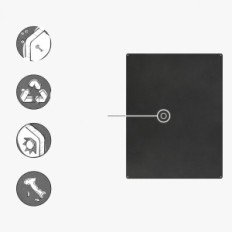 Lavagna magnetica Acciaio Kalamitica 74x57 a parete e frigoriferi