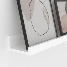 Ράφι τοίχου 90cm 5pcs giftgarden λευκό κρέμονται ράφι για σαλόνι κουζίνα γραφείο